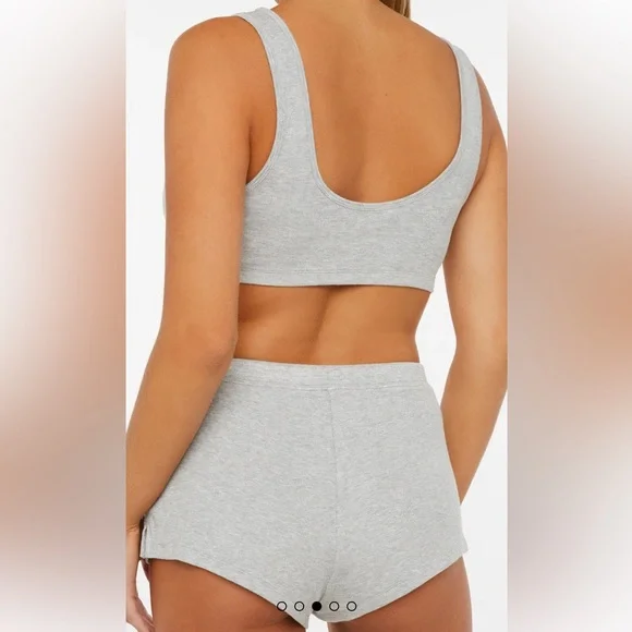 NWOT Savage X Fenty Ribbed Crop and Shorts Set - Picture 2 of 10